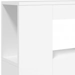 Casa si Gradina - Mobilier - Paturi si accesorii - Accesorii paturi - Tablie de pat cu LED, alb, 100x18,5x103,5 cm, lemn - Infinity.ro