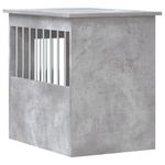 Petshop - Accesorii petshop - Culcusuri si custi - Custi interior si exterior - Lada pentru caini, gri beton, 45x62x59 cm, lemn prelucrat - Infinity.ro
