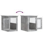 Petshop - Accesorii petshop - Culcusuri si custi - Custi interior si exterior - Lada pentru caini, gri beton, 45x62x59 cm, lemn prelucrat - Infinity.ro
