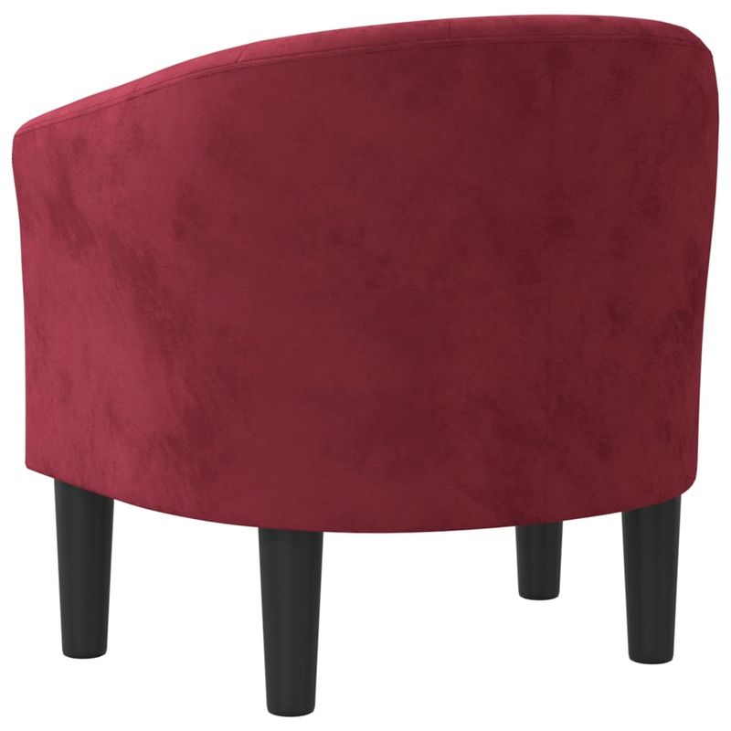 Casa si Gradina - Mobilier - Scaune si fotolii - Fotolii - Fotoliu tip cuva, rosu vin, catifea - Infinity.ro