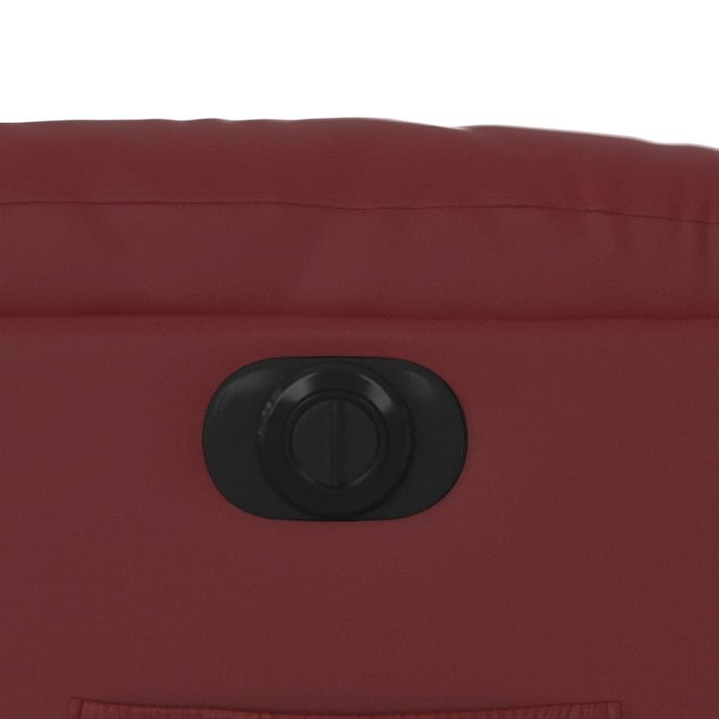 Casa si Gradina - Mobilier - Scaune si fotolii - Fotolii - Fotoliu rabatabil electric, rosu vin, piele ecologica - Infinity.ro