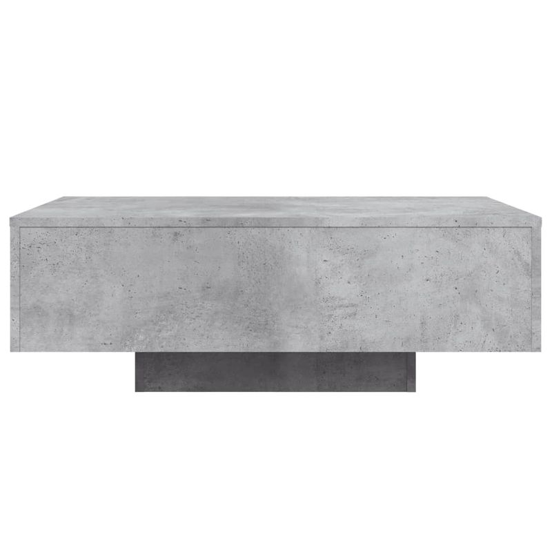 Casa si Gradina - Mobilier - Mese si birouri - Masute de cafea - Masuta de cafea cu lumini LED, gri beton, 85x55x31 cm - Infinity.ro