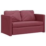 Casa si Gradina - Mobilier - Canapele si coltare - Canapele - Canapea extensibila 2 in 1, bordo, 112x174x55 cm, textil - Infinity.ro