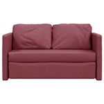 Casa si Gradina - Mobilier - Canapele si coltare - Canapele - Canapea extensibila 2 in 1, bordo, 112x174x55 cm, textil - Infinity.ro