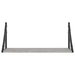 Casa si Gradina - Mobilier - Biblioteci si rafturi - Rafturi - Rafturi de perete, 2 buc., gri sonoma, 60x25x25,5 cm, lemn - Infinity.ro