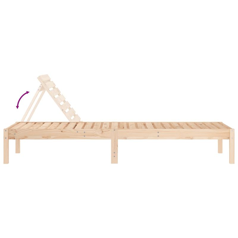 Casa si Gradina - Gradina si terasa - Mobilier exterior - Scaune si sezlonguri gradina - Sezlong, 199,5x60x74 cm, lemn masiv de pin - Infinity.ro