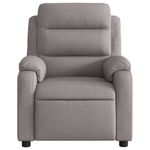 Casa si Gradina - Mobilier - Scaune si fotolii - Fotolii - Fotoliu rabatabil electric, gri taupe, material textil - Infinity.ro