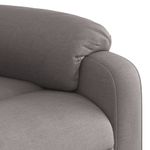 Casa si Gradina - Mobilier - Scaune si fotolii - Fotolii - Fotoliu rabatabil electric, gri taupe, material textil - Infinity.ro