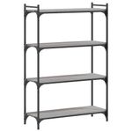 Casa si Gradina - Mobilier - Biblioteci si rafturi - Biblioteci - Biblioteca cu 4 niveluri gri sonoma 80x30x120 cm lemn prelucrat - Infinity.ro
