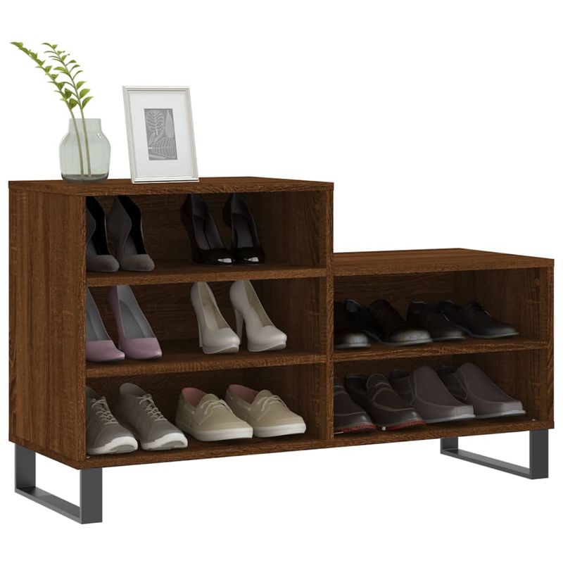 Casa si Gradina - Mobilier - Organizare si depozitare - Organizator incaltaminte - Pantofar, stejar maro, 102x36x60 cm, lemn prelucrat - Infinity.ro