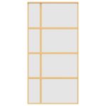 Casa si Gradina - Constructii - Usi interior, exterior si garaj - Usi garaj - Usa glisanta, auriu, 102,5x205 cm, sticla ESG mata si aluminiu - Infinity.ro