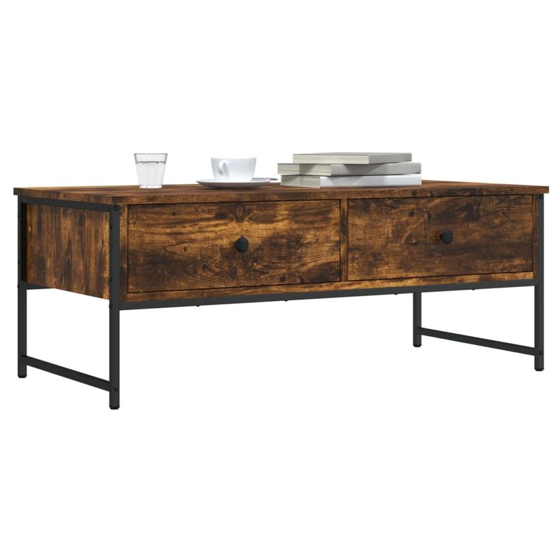 Casa si Gradina - Mobilier - Mese si birouri - Masute de cafea - Masuta de cafea, stejar fumuriu, 101x49x39,5 cm, lemn prelucrat - Infinity.ro
