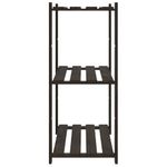 Casa si Gradina - Mobilier - Biblioteci si rafturi - Rafturi - Suport depozitare 3 niveluri, negru, 80x38x90cm, lemn masiv pin - Infinity.ro