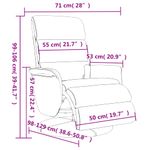 Ingrijire personala si Cosmetice - Sanatate si wellness - Articole wellness - Fotolii de masaj - Fotoliu de masaj rabatabil, cu taburet, gri, piele ecologica - Infinity.ro