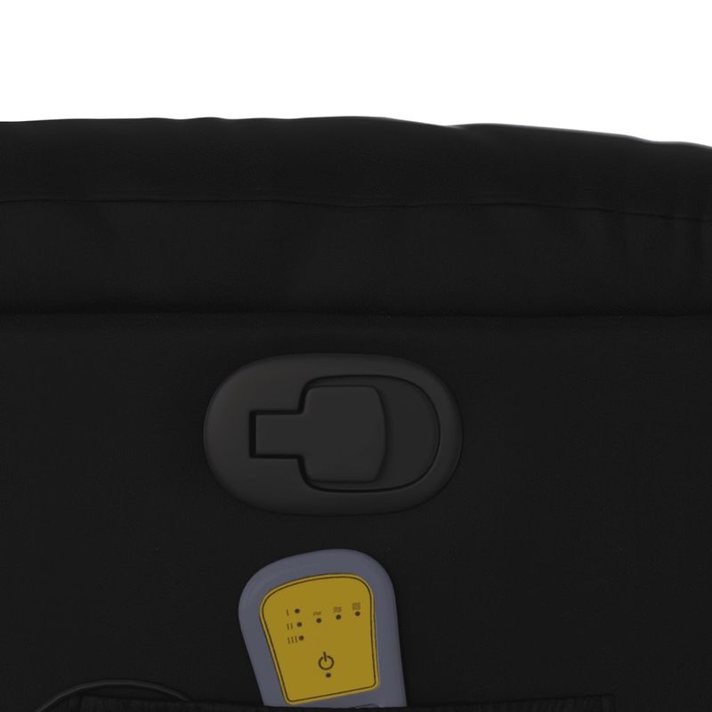 Ingrijire personala si Cosmetice - Sanatate si wellness - Articole wellness - Fotolii de masaj - Fotoliu de masaj rabatabil cu ridicare negru piele ecologica - Infinity.ro