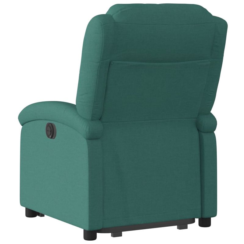 Casa si Gradina - Mobilier - Scaune si fotolii - Fotolii - Fotoliu rabatabil ridicare pe verticala, verde inchis, textil - Infinity.ro