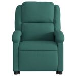 Casa si Gradina - Mobilier - Scaune si fotolii - Fotolii - Fotoliu rabatabil ridicare pe verticala, verde inchis, textil - Infinity.ro