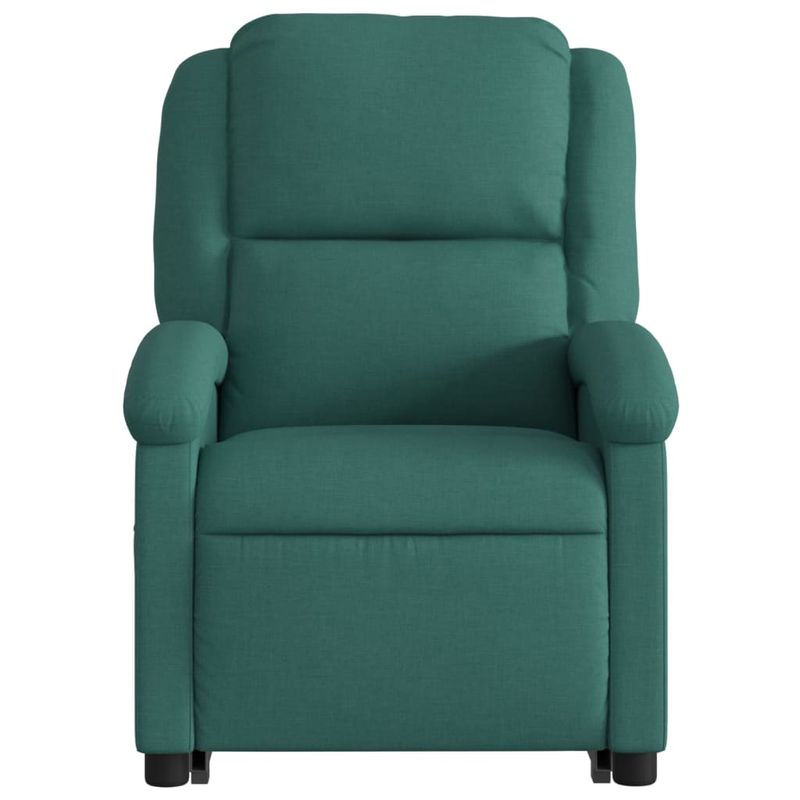 Casa si Gradina - Mobilier - Scaune si fotolii - Fotolii - Fotoliu rabatabil ridicare pe verticala, verde inchis, textil - Infinity.ro