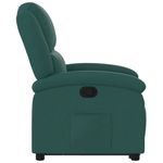 Casa si Gradina - Mobilier - Scaune si fotolii - Fotolii - Fotoliu rabatabil ridicare pe verticala, verde inchis, textil - Infinity.ro