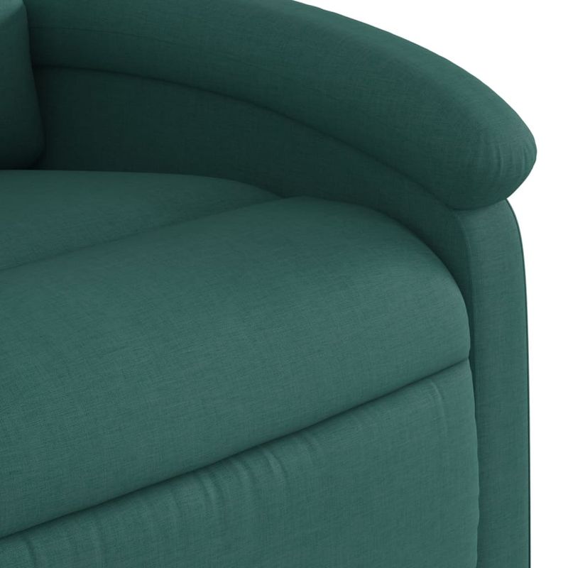 Casa si Gradina - Mobilier - Scaune si fotolii - Fotolii - Fotoliu rabatabil ridicare pe verticala, verde inchis, textil - Infinity.ro