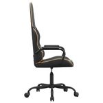 PC, gaming si accesorii - Gaming - Accesorii gaming - Scaune gaming - Scaun de gaming de masaj, negru si auriu, piele ecologica - Infinity.ro