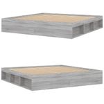 Casa si Gradina - Mobilier - Paturi si accesorii - Paturi - Cadru de pat, sonoma gri, 200x200 cm - Infinity.ro