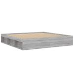 Casa si Gradina - Mobilier - Paturi si accesorii - Paturi - Cadru de pat, sonoma gri, 200x200 cm - Infinity.ro