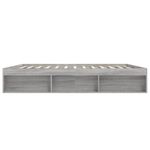 Casa si Gradina - Mobilier - Paturi si accesorii - Paturi - Cadru de pat, sonoma gri, 200x200 cm - Infinity.ro