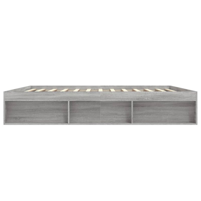 Casa si Gradina - Mobilier - Paturi si accesorii - Paturi - Cadru de pat, sonoma gri, 200x200 cm - Infinity.ro