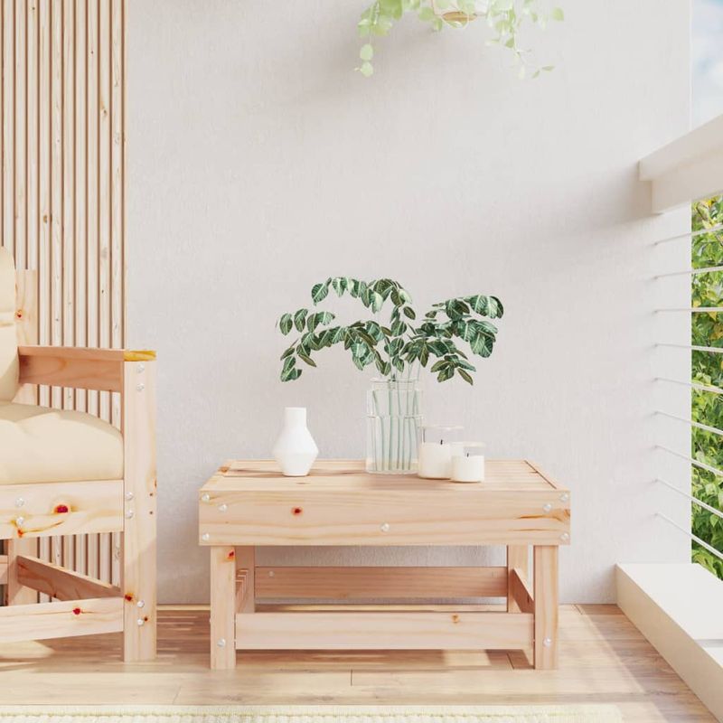 Casa si Gradina - Gradina si terasa - Mobilier exterior - Canapele si fotolii gradina - Taburet de gradina, lemn masiv de pin - Infinity.ro