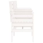 Casa si Gradina - Gradina si terasa - Mobilier exterior - Bancute de gradina - Banca de gradina cu masa 2 locuri, alb, lemn masiv de pin - Infinity.ro