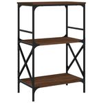 Casa si Gradina - Mobilier - Biblioteci si rafturi - Biblioteci - Biblioteca 3 niveluri, stejar maro 59x35x90,5cm, lemn prelucrat - Infinity.ro