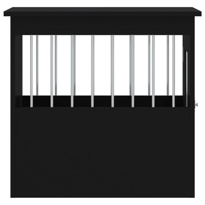 Petshop - Accesorii petshop - Culcusuri si custi - Custi interior si exterior - Mobilier tip lada pentru caini negru 45x62x59 cm lemn prelucrat - Infinity.ro