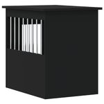 Petshop - Accesorii petshop - Culcusuri si custi - Custi interior si exterior - Mobilier tip lada pentru caini negru 45x62x59 cm lemn prelucrat - Infinity.ro