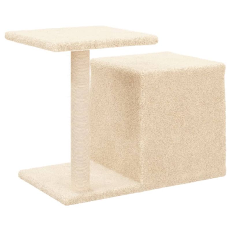 Petshop - Accesorii petshop - Jucarii animale - Ansambluri de joaca - Ansamblu pisici, stalpi din funie sisal, crem, 50,5 cm - Infinity.ro