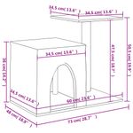 Petshop - Accesorii petshop - Jucarii animale - Ansambluri de joaca - Ansamblu pisici, stalpi din funie sisal, crem, 50,5 cm - Infinity.ro