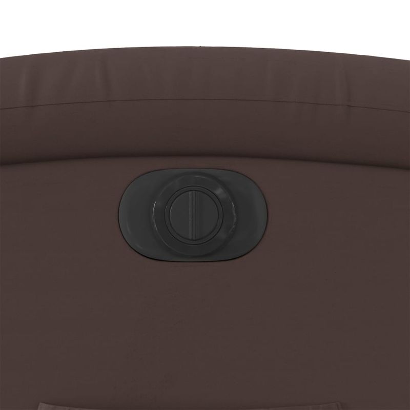 Casa si Gradina - Mobilier - Scaune si fotolii - Fotolii - Fotoliu rabatabil electric, maro, piele ecologica - Infinity.ro