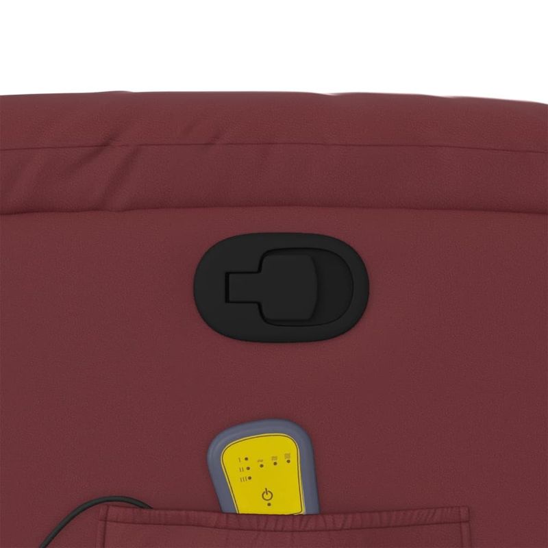 Ingrijire personala si Cosmetice - Sanatate si wellness - Articole wellness - Fotolii de masaj - Fotoliu de masaj rabatabil, rosu vin, piele ecologica - Infinity.ro