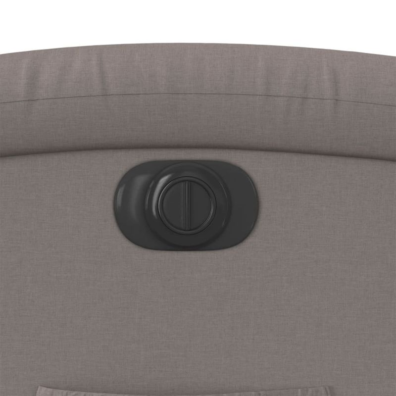 Casa si Gradina - Mobilier - Scaune si fotolii - Fotolii - Fotoliu electric rabatabil cu ridicare, gri taupe, textil - Infinity.ro