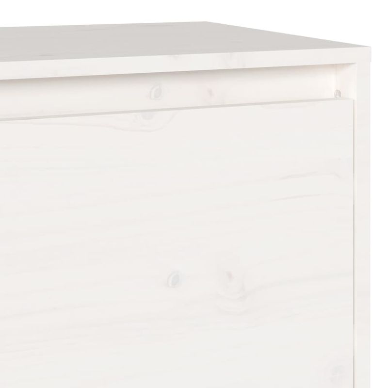 Casa si Gradina - Mobilier - Comode si corpuri - Comode - Comoda TV, alb, 140x35x40 cm, lemn masiv de pin - Infinity.ro