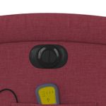 Ingrijire personala si Cosmetice - Sanatate si wellness - Articole wellness - Fotolii de masaj - Fotoliu de masaj electric rabatabil cu ridicare rosu vin textil - Infinity.ro