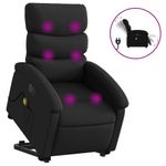 Ingrijire personala si Cosmetice - Sanatate si wellness - Articole wellness - Fotolii de masaj - Fotoliu electric masaj rabatabil cu ridicare, negru - Infinity.ro