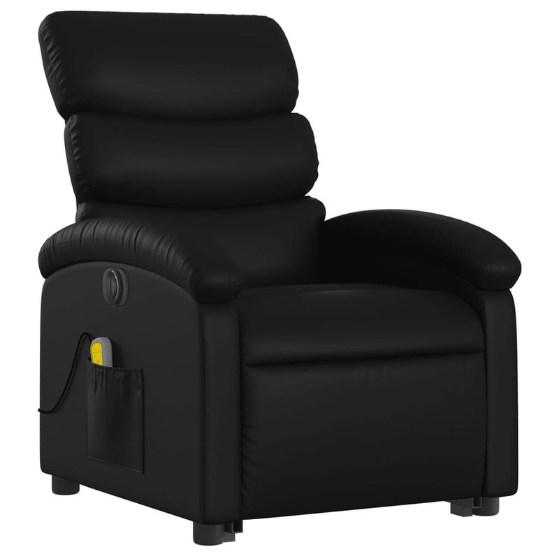 Ingrijire personala si Cosmetice - Sanatate si wellness - Articole wellness - Fotolii de masaj - Fotoliu electric masaj rabatabil cu ridicare, negru - Infinity.ro