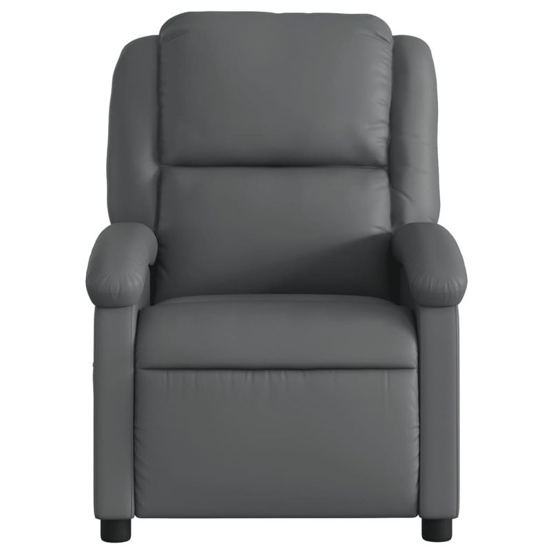 Casa si Gradina - Mobilier - Scaune si fotolii - Fotolii - Fotoliu rabatabil electric, gri, piele ecologica - Infinity.ro