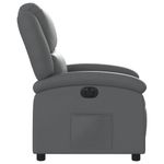Casa si Gradina - Mobilier - Scaune si fotolii - Fotolii - Fotoliu rabatabil electric, gri, piele ecologica - Infinity.ro