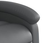Casa si Gradina - Mobilier - Scaune si fotolii - Fotolii - Fotoliu rabatabil electric, gri, piele ecologica - Infinity.ro
