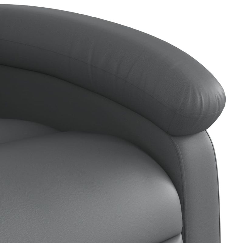 Casa si Gradina - Mobilier - Scaune si fotolii - Fotolii - Fotoliu rabatabil electric, gri, piele ecologica - Infinity.ro