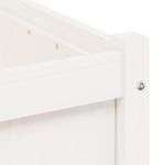 Casa si Gradina - Gradinarit si plante - Plante si ghivece - Ghivece si suporturi - Jardiniere de gradina, 2 buc., alb, lemn masiv de pin - Infinity.ro