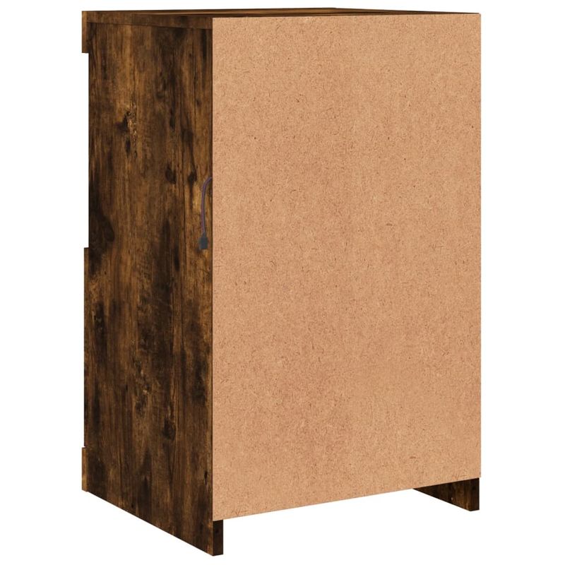Casa si Gradina - Mobilier - Dulapuri si sifoniere - Dulapuri - Dulap lateral cu lumini LED, stejar fumuriu, lemn prelucrat - Infinity.ro