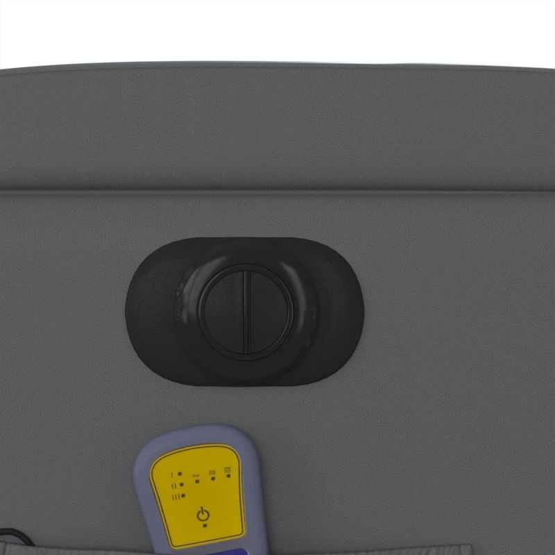 Ingrijire personala si Cosmetice - Sanatate si wellness - Articole wellness - Fotolii de masaj - Fotoliu masaj rabatabil electric cu ridicare, gri, piele eco - Infinity.ro